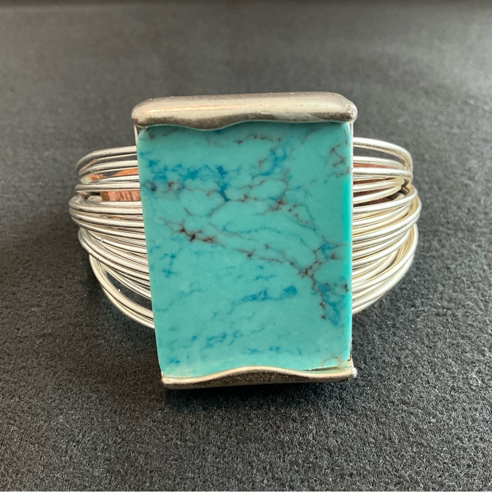Silver Turquoise Cuff Bracelet